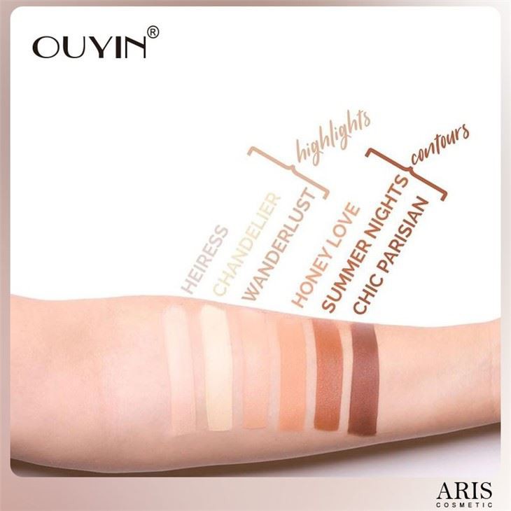 OUYIN Cosmetics Cream Contour And Highlighting Makeup Kit - Contouring Foundation/Concealer Palette