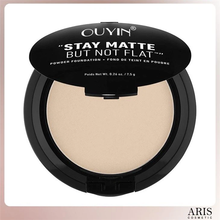 OUYIN Makeup Coverage Lightweight Matte Finish Pressed Powder Foundation